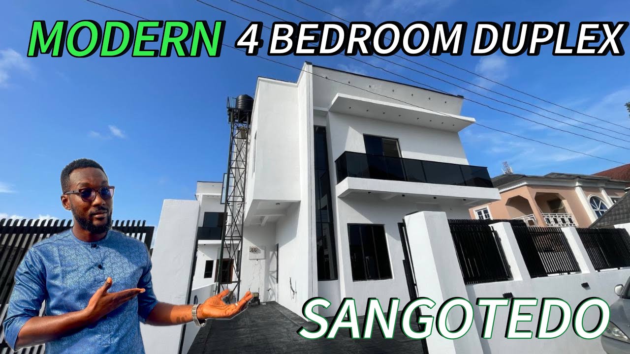 INSIDE a ₦200,000,000($137k) 4 BEDROOM DUPLEX FOR SALE IN SANGOTEDO AJAH LAGOS