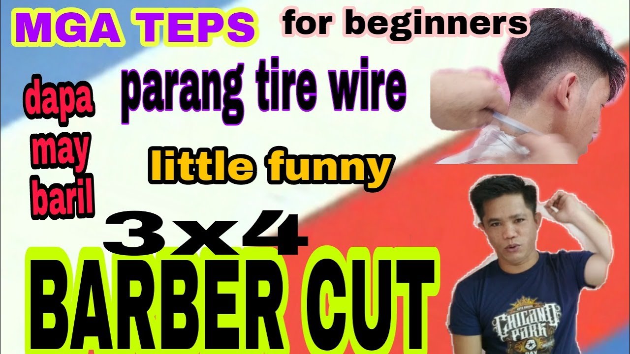 PAANO MAG BARBER CUT 3x4. TAGALOG TUTORIAL.barber tutorial.. Zajz tv