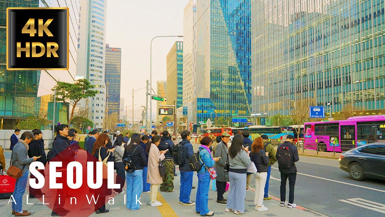 4K Seoul Downtown Rush Hour Walk - Chungmuro to Namdaemun | 4K HDR | 4K Walk