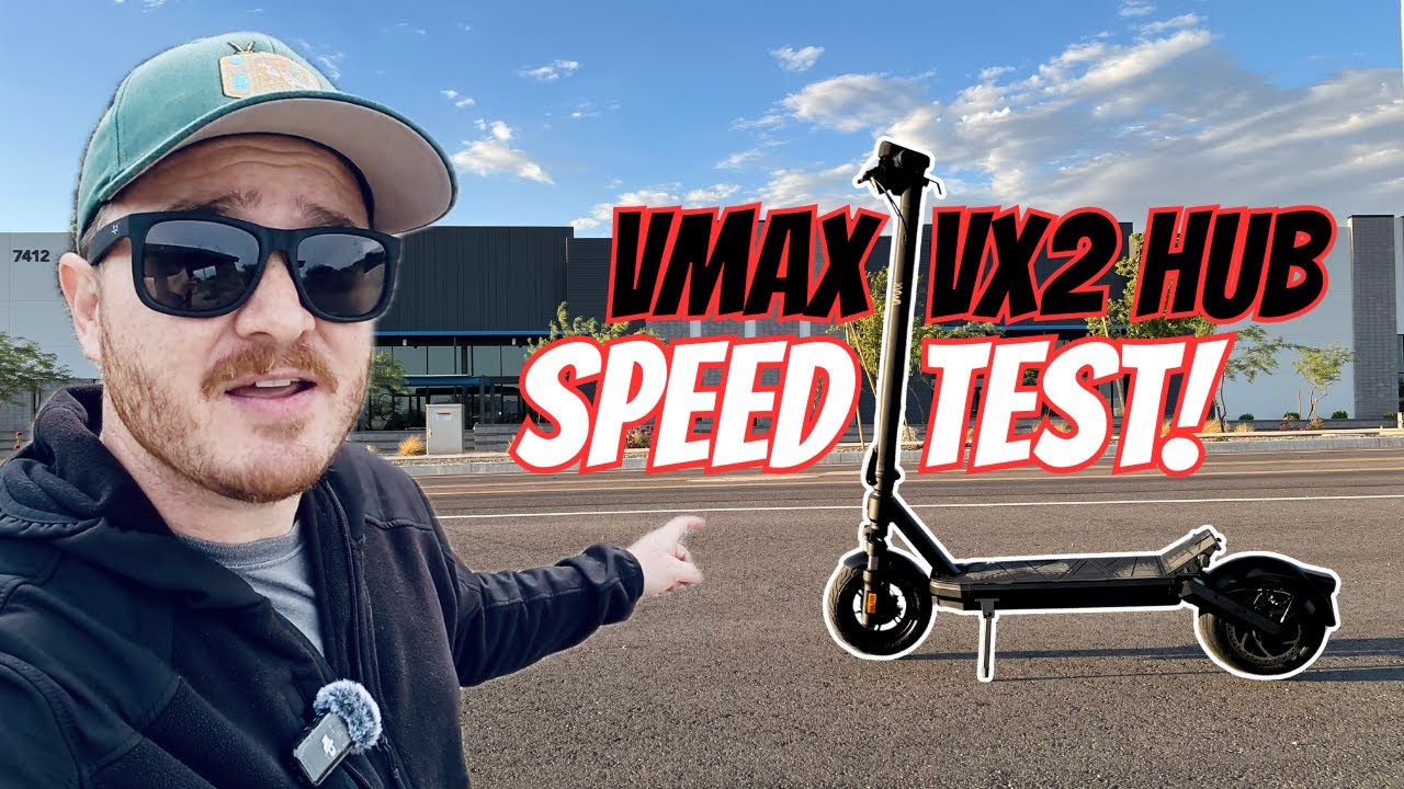 How fast!? VMAX VX2 Hub Electric Scooter SPEED TEST!