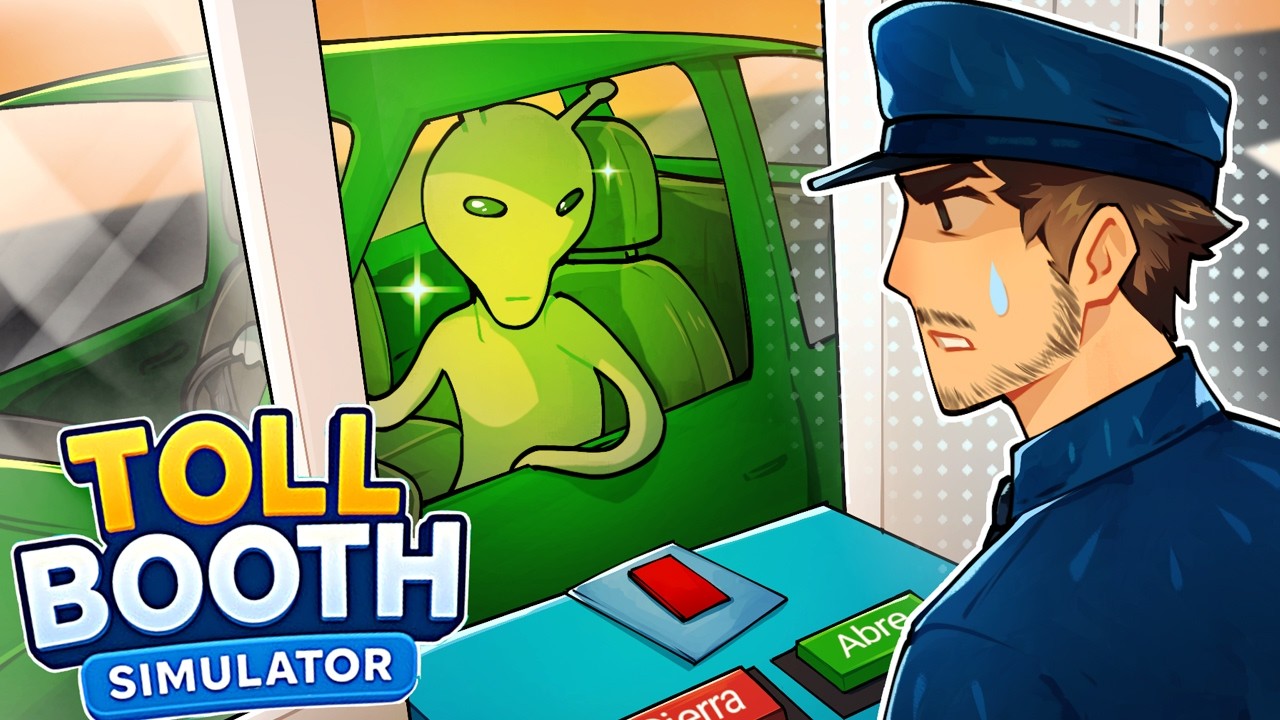SOY GUARDIA DE SEGURIDAD EN UNA CASETA PERO ALGO ESTÁ RARO 👮 - Toll Booth Simulator | Roier