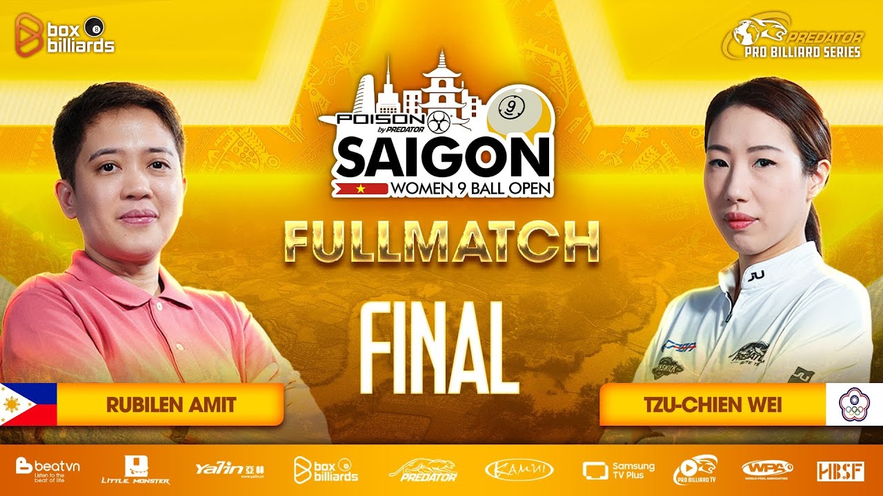 Rubilen Amit vs Tzu-Chien Wei | CHUNG KẾT | 2025 POISON SAIGON WOMEN'S 9-BALL OPEN