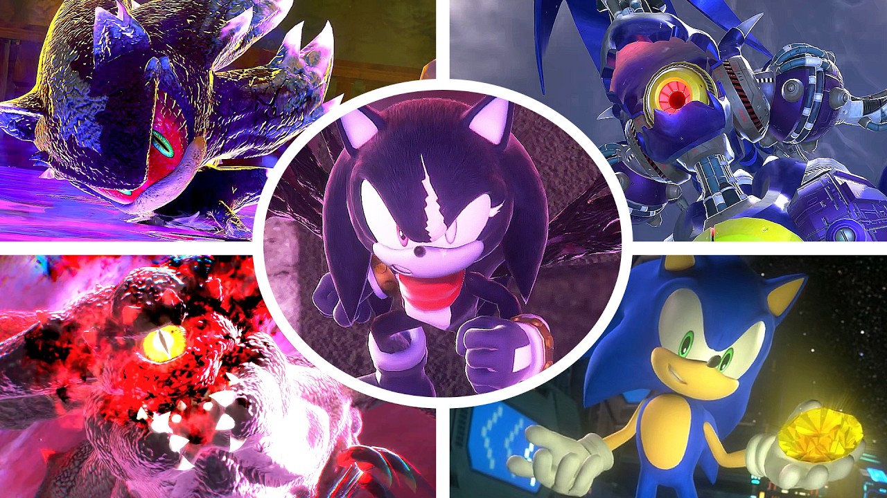 Sonic X Shadow Generations - All Boss Fights with Terios Skin [4K]