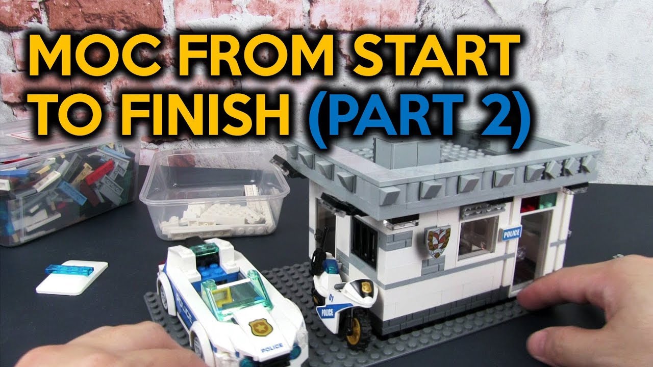 LEGO Small Police Station Building a MOC from Start to Finish (Part 2)