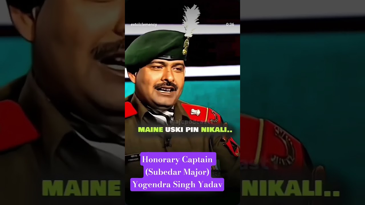 Honorary Captain&nbsp;(Subedar Major)Yogendra Singh Yadav