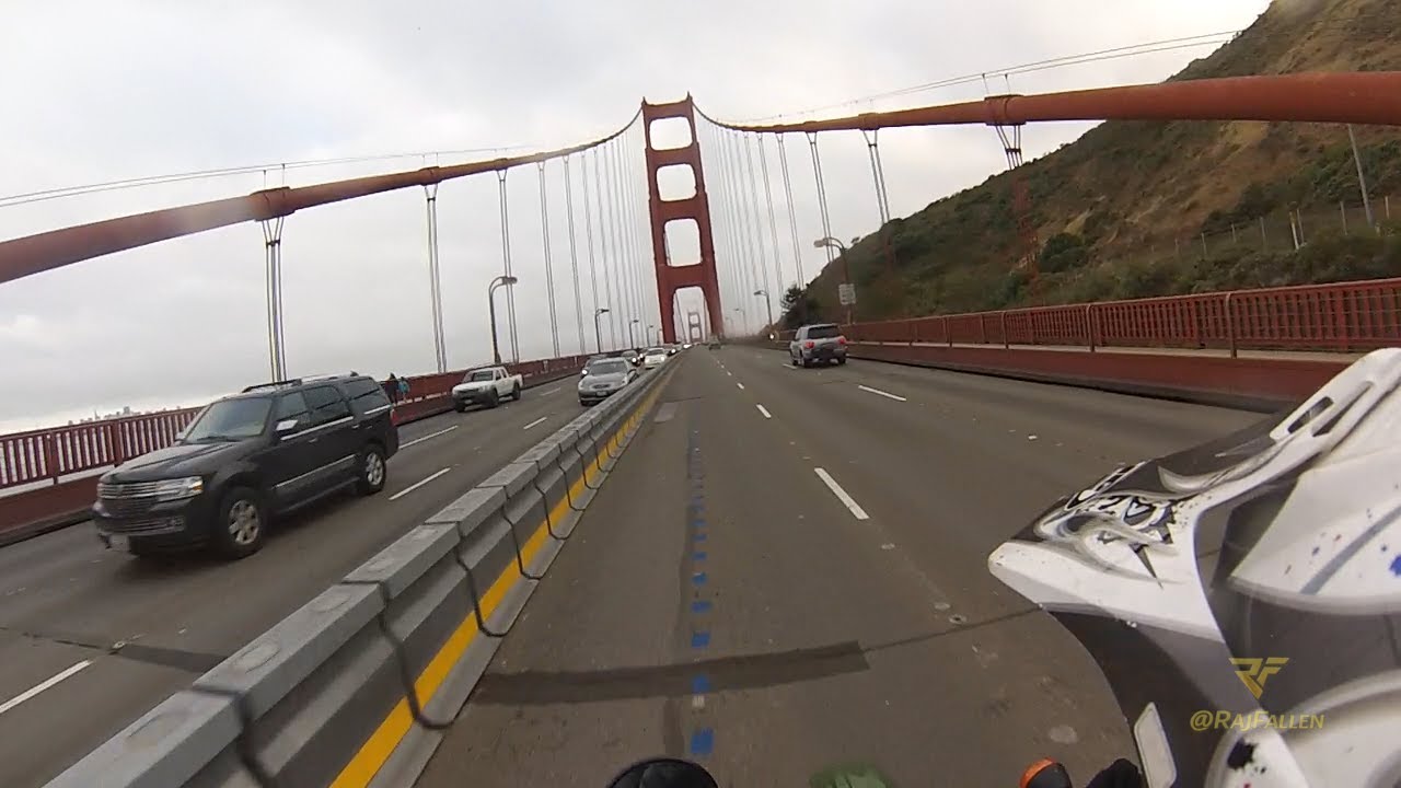 KLR250 Ride Over the Golden Gate Bridge → Downtown San Francisco