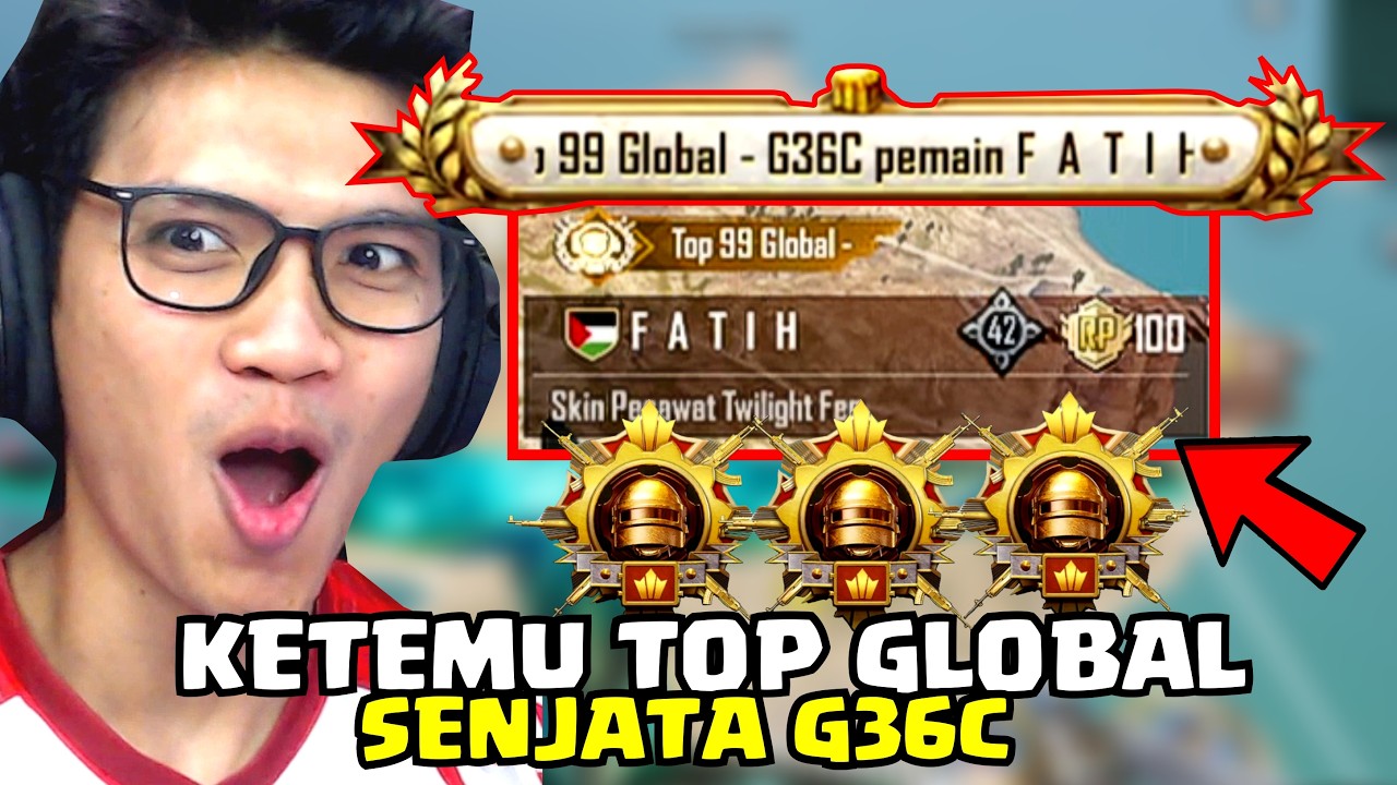KETEMU TOP GLOBAL DUNIA SENJATA G36C!! KITA LANGSUNG CARI SAMPAI KETEMU!! MAP KARAKIN - PUBG MOBILE
