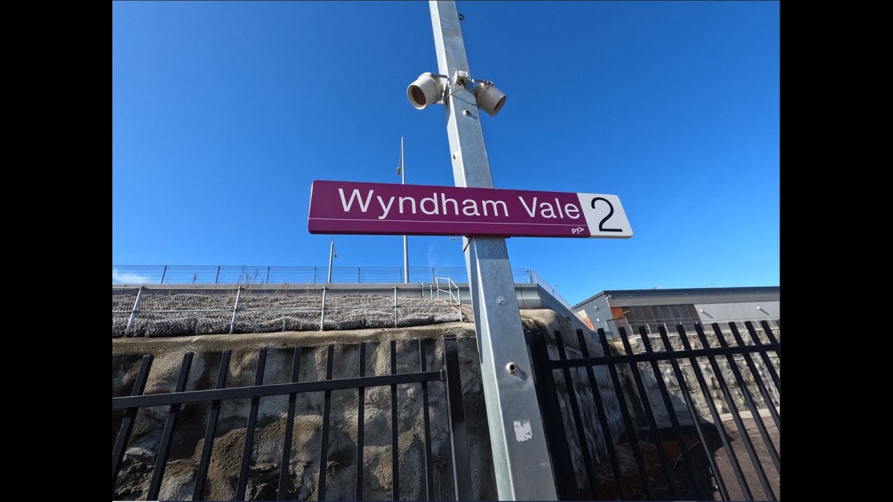 Trains at Wyndham Vale - Regional Rail Link