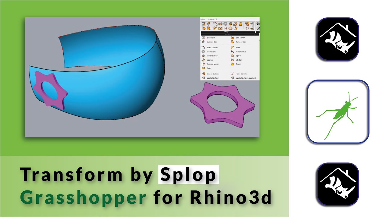 Transfer a Brep with Splop component in Grasshopper