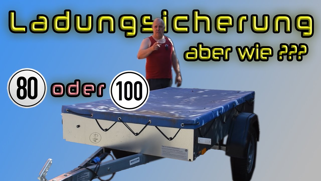 Ladungssicherung am AN 750-13 aber wie - keine Zurrösen  - 80 km/h oder 100 km/h
