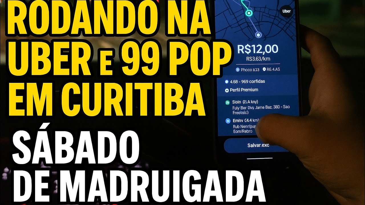 Rodando na Madrugada em Curitiba: Uber e 99 Pop Valem a Pena ?