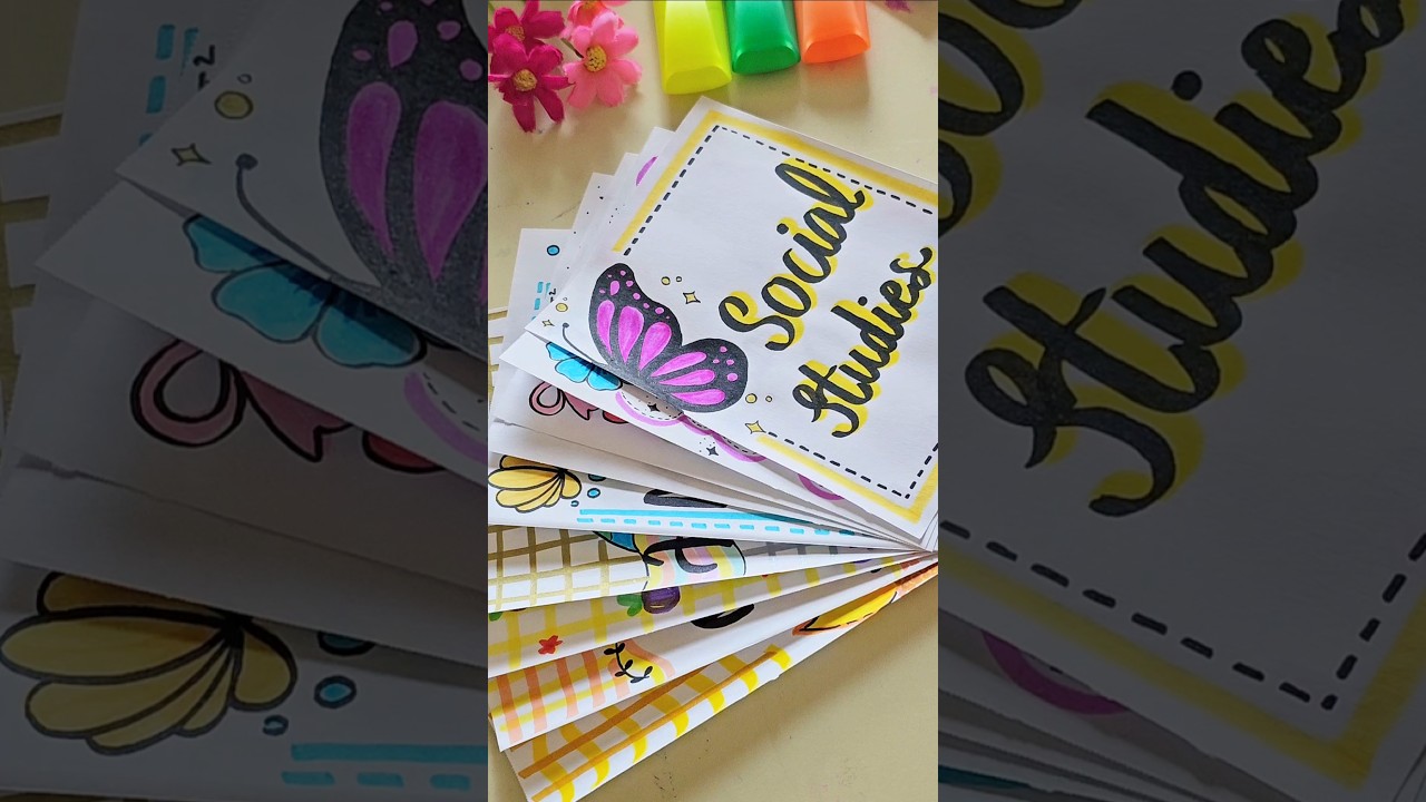 ✨Easy Border Designs for English/ Project Work Designs/Corner Designs #drawing #project #designs