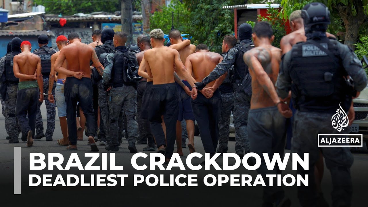 Police operation in Brazil's Rio de Janeiro favelas leaves at least 60 people dead