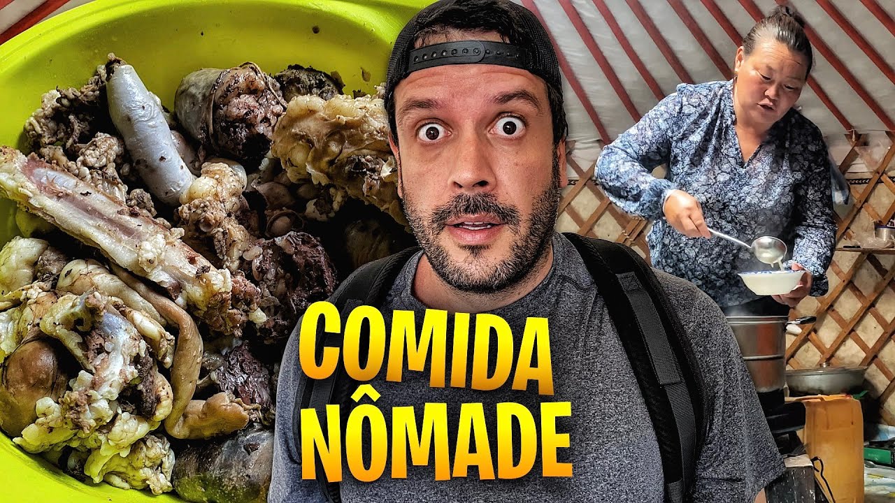 PROVANDO COMIDA NÔMADE NA MONGÓLIA 😳 🇲🇳
