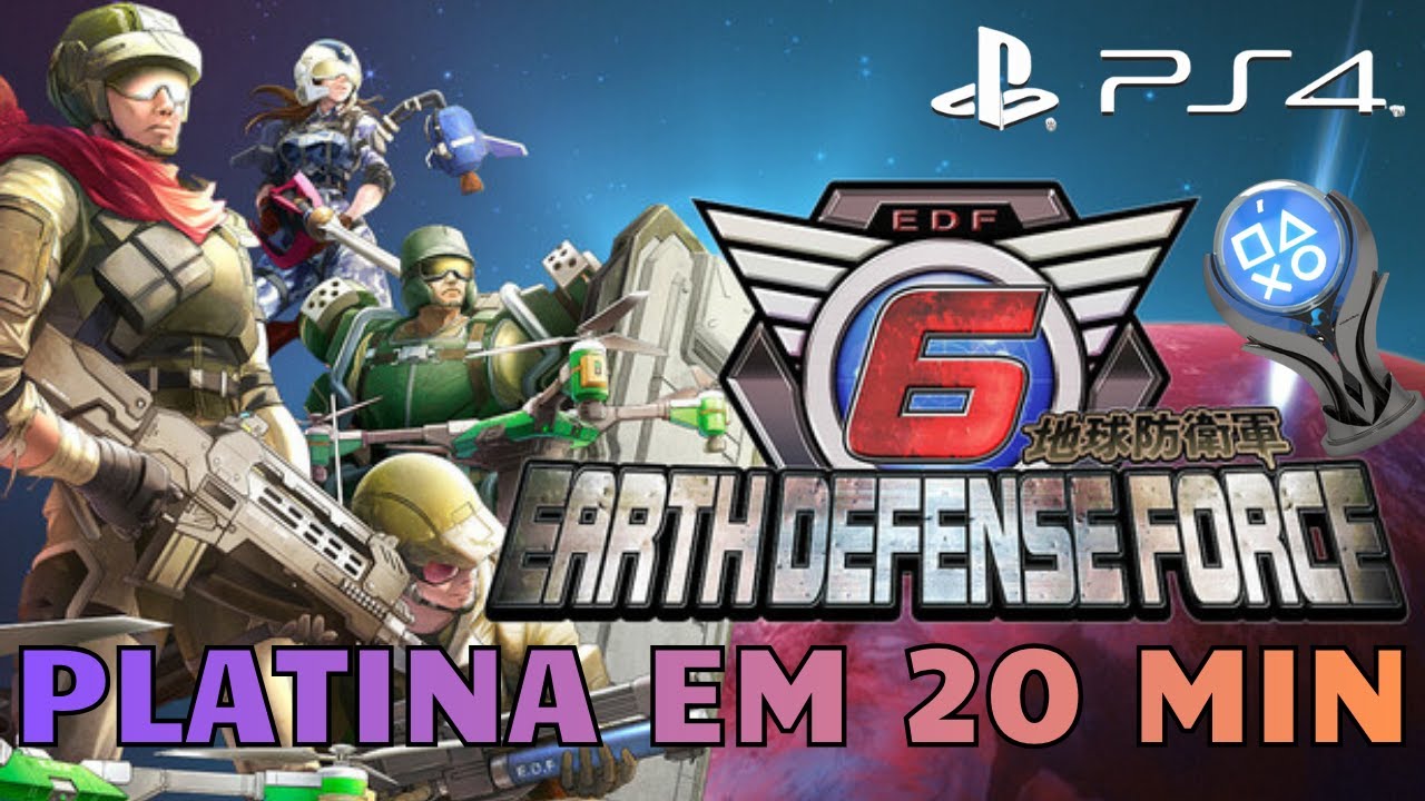 Earth Defense Force 6 PS4 Platinum за 20 минут (С СОХРАНЕНИЕМ)