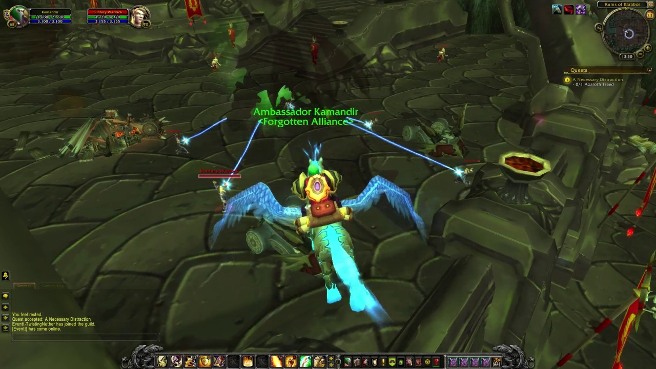 WoW quest #3685 A Necessary Distraction