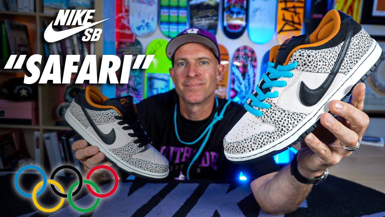 Nike SB Dunk Safari Olympic Dunk Low Shoe Review!