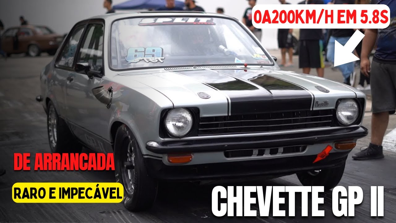 Chevette GP 2 RARO e IMPECÁVEL ele transformou em um monstro que acelera de 0 a 200km/h em 5.8s 😎