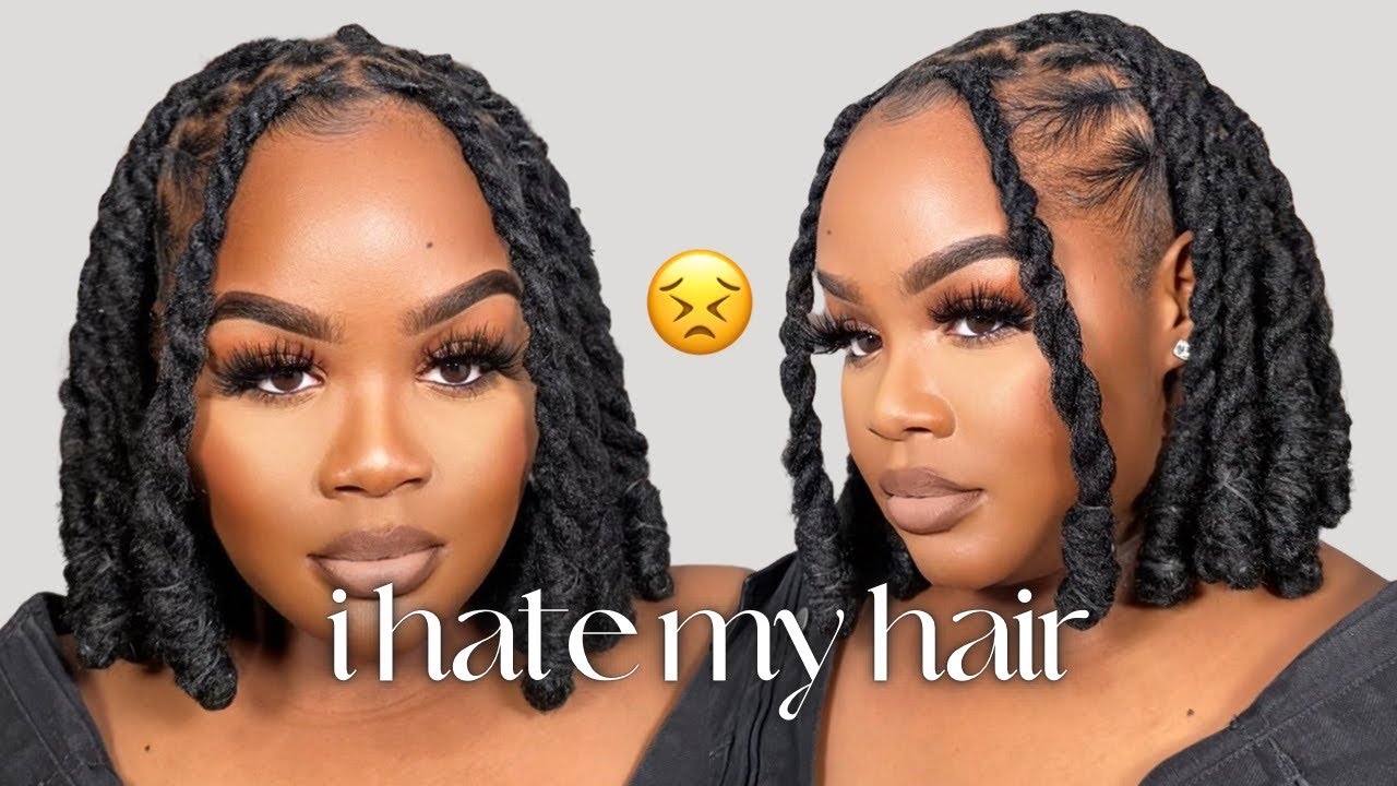 LOC TUTORIAL: Flat Twist Loc Knot Bob FAIL 😕 | IamJackieCymone