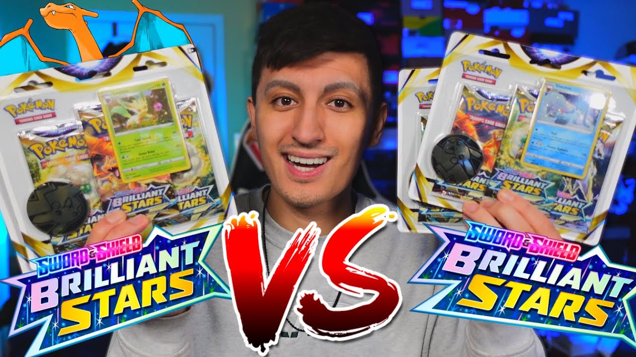 CHARIZARD VSTAR PULLED! Brilliant Stars 3-Pack Blister Pack Battle!