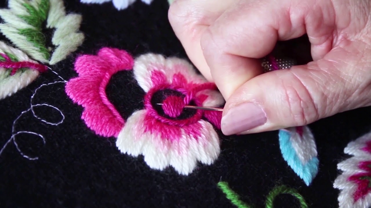 Tutorial matizado de flor a colores (Parte 3)- Bordados de María García