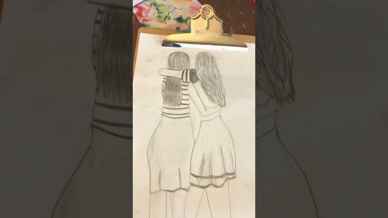 Drawing of Sabre and Sockie