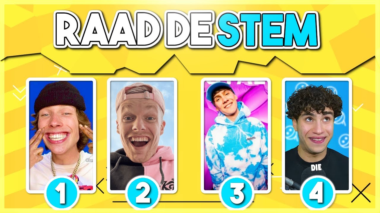 RAAD DE STEM VAN DEZE YOUTUBERS! | QUIZ 2