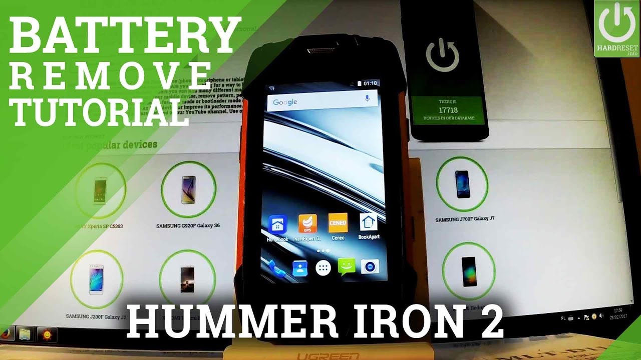 Remove Battery in myPhone Hammer Iron 2 - Open Back Cover / Soft Rest