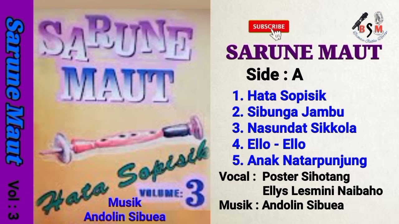 SARUNE MAUT Vol : 3 [] ANDOLIN SIBUEA - POSTER SIHOTANG Side : A