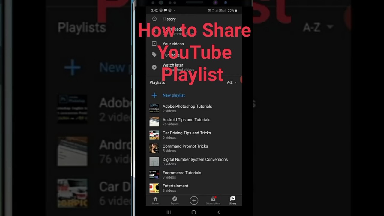 how to share YouTube playlist/ how to share playlist on YouTube/ YouTube playlist share