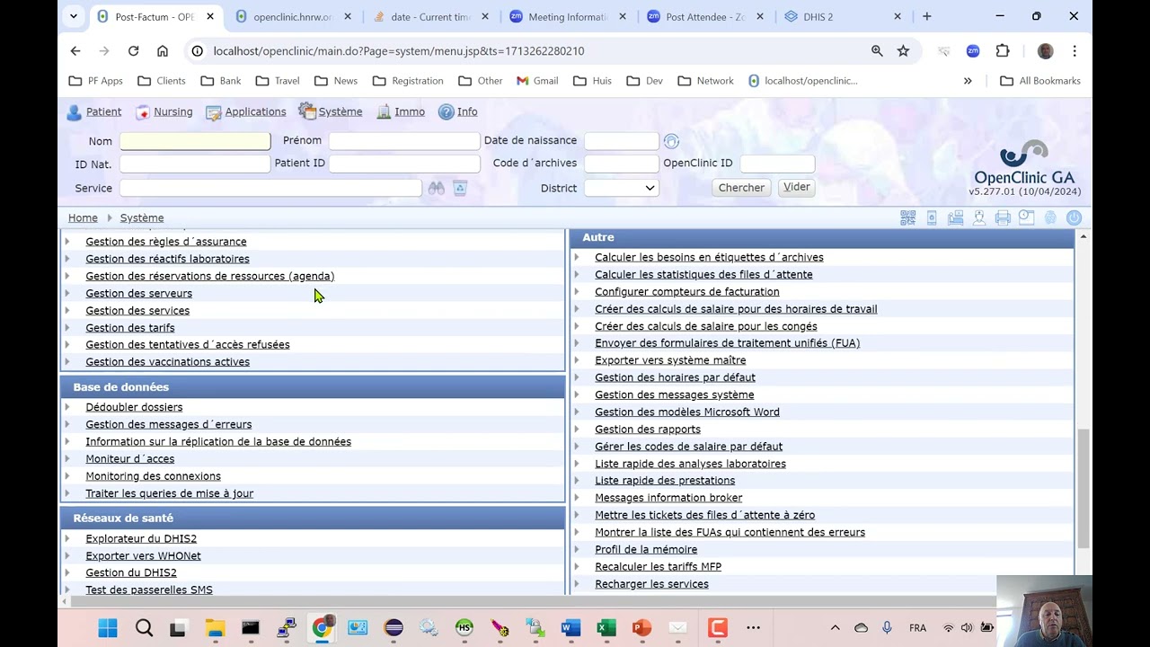 OpenClinic Academy - Module 8 - Exercice DEMO register 2