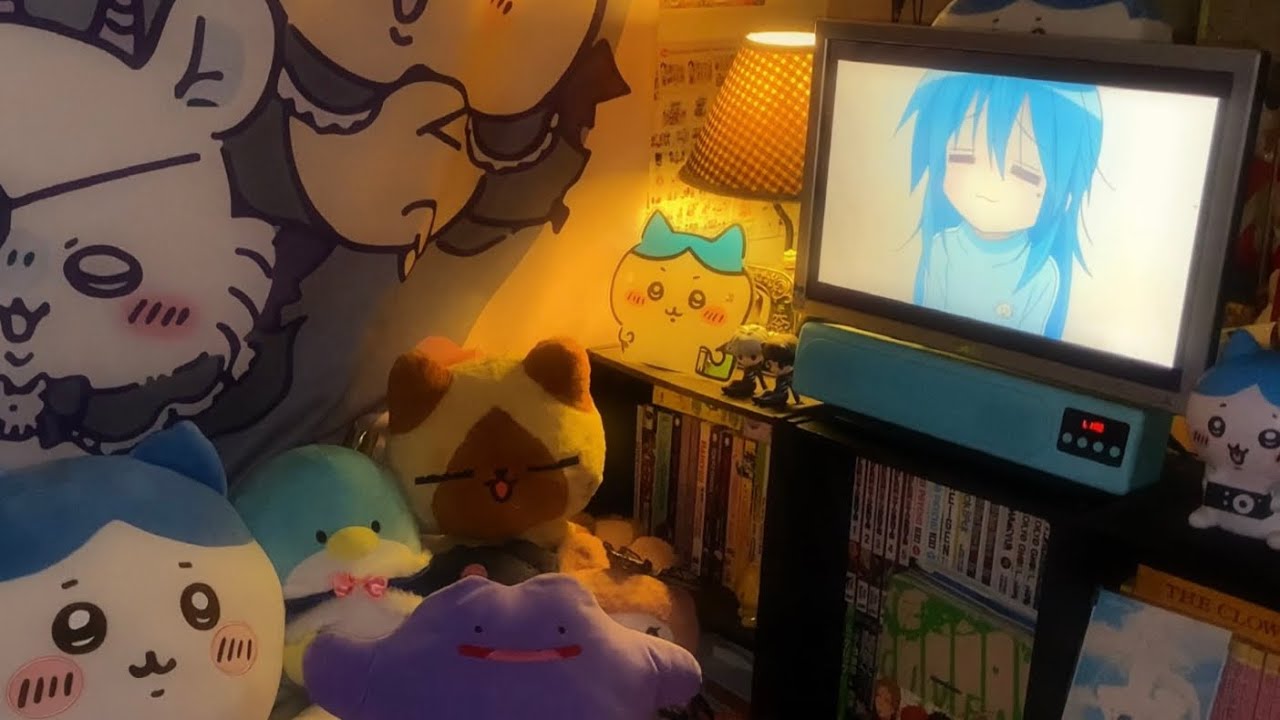 a 23-year-old loser&rsquo;s night routine vlog ☘️ early 2000s anime dvd collection, manga, 3ds 🍮