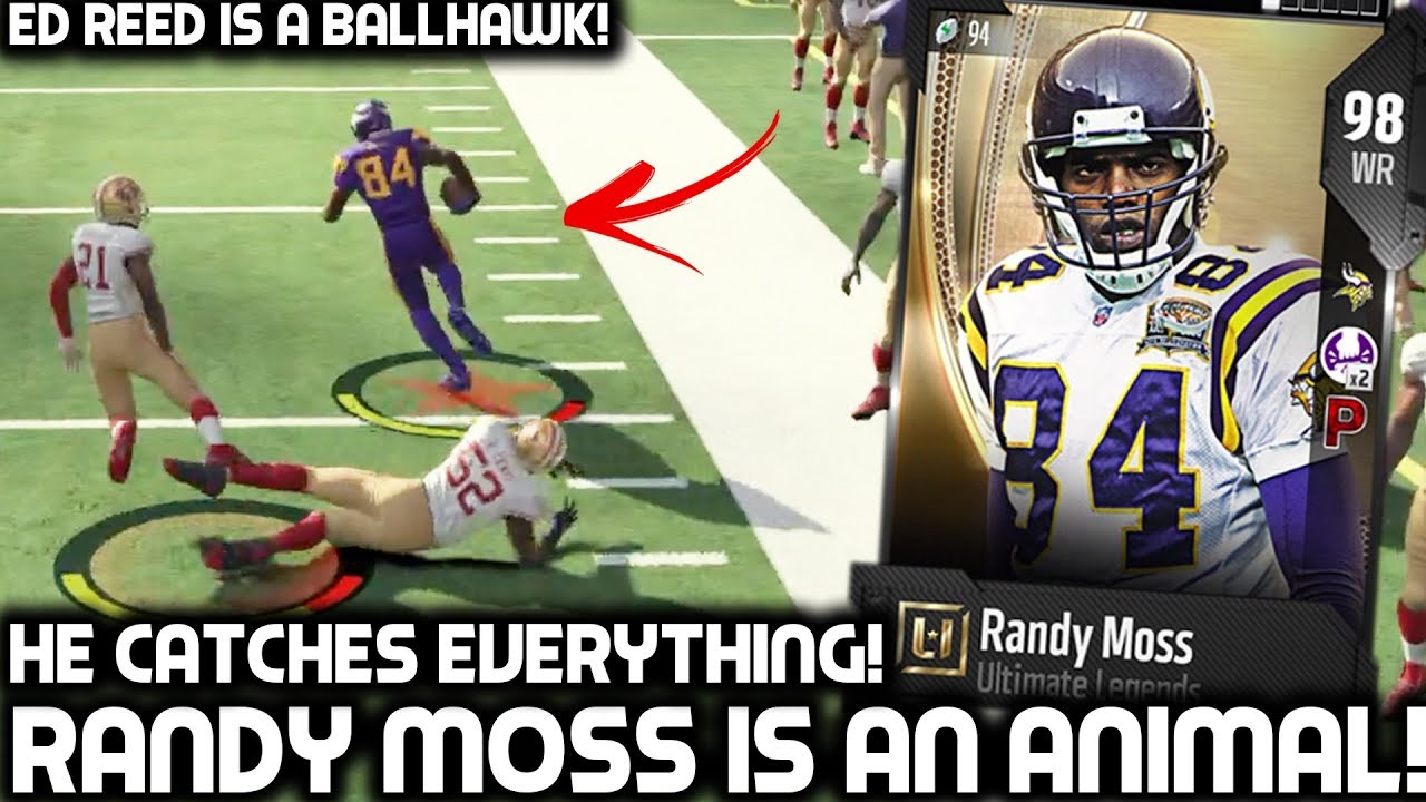 RANDY MOSS CATCHES EVERYTHING! ED REED IS A BALL HAWK! Madden 18 Ultimate Team