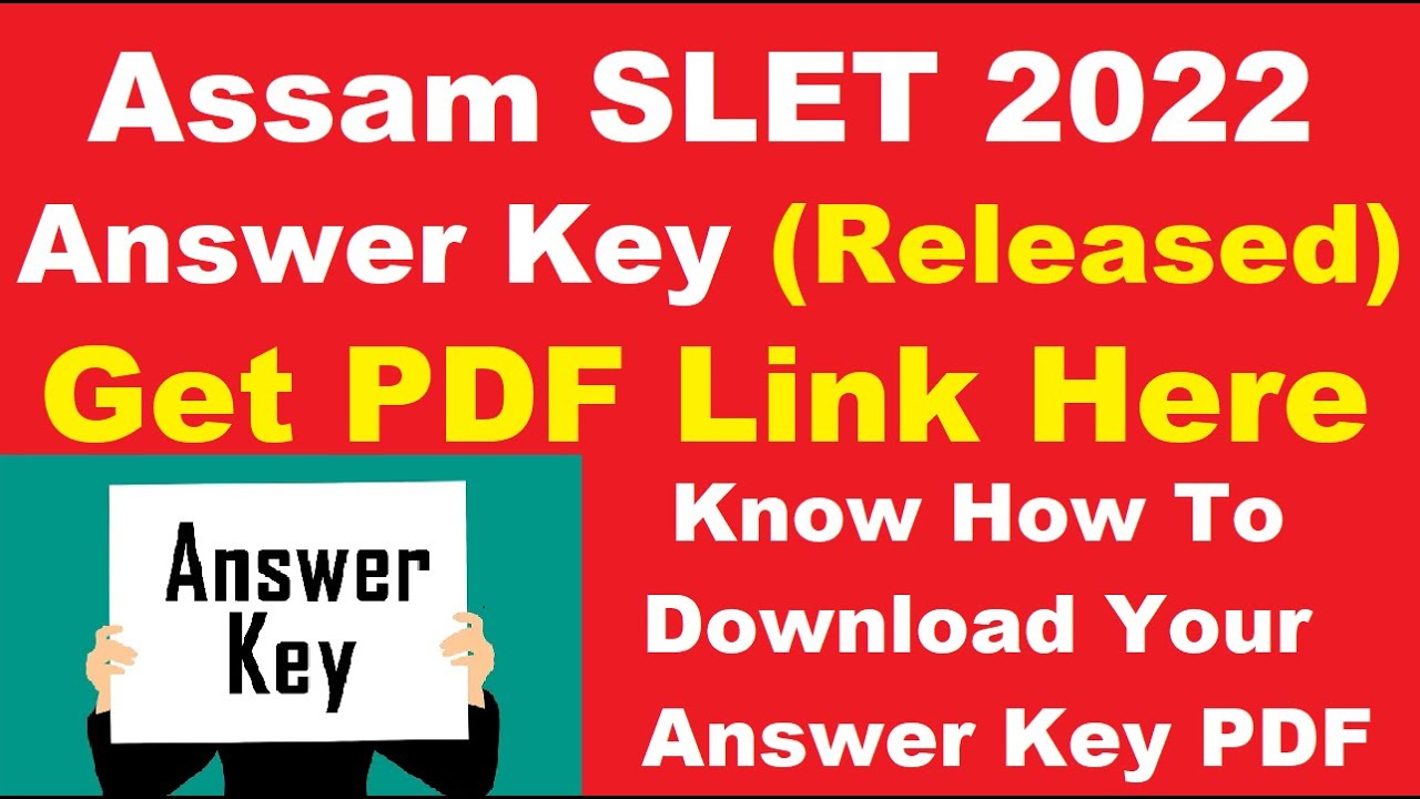 Assam SLET 2022 N.E Region SET Answer Key (Released) - Check & Download Assam SLET Answer Key 2021