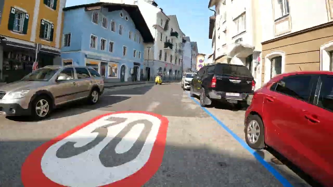 Fahrradfahrt entlang Mondsee (Zeitraffer) Teil 1