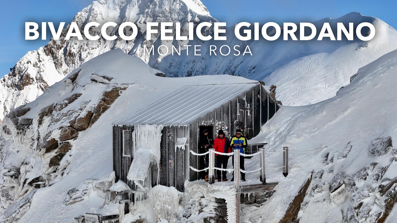 DORMO NEL BIVACCO FELICE GIORDANO A 4.167 m SUL BALMENHORN, CRISTO DELLE VETTE - MONTE ROSA