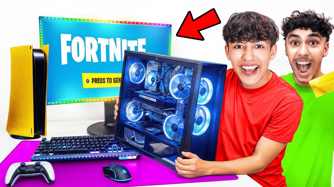 Upgrading My Little Brothers $1 Gaming Setup for 24 Hours!