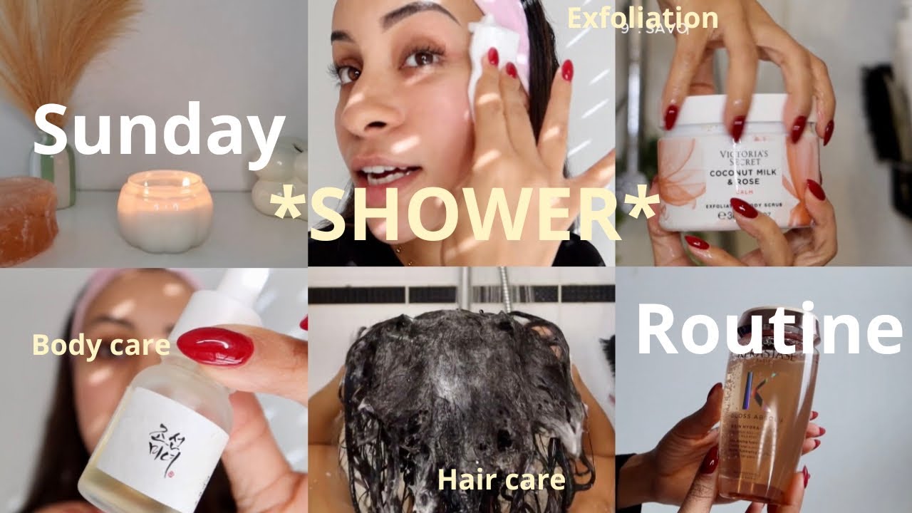 The Ultimate Cozy Sunday Shower Routine | روتيني يوم الأحد  | 🛁Hair & Skin Care, Cozy Self-Care |