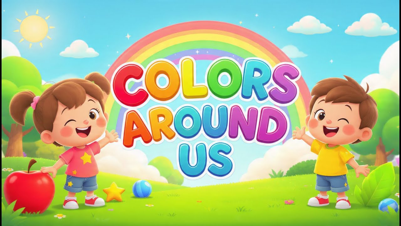 Colors Around Us | Fun Color Learning Song for Kids | Giggle Garden