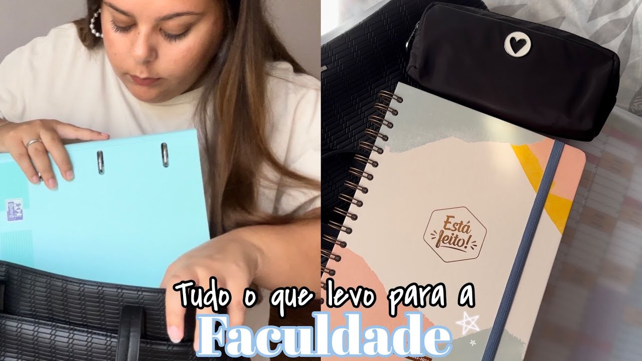 O que levo na MALA para a FACULDADE 🎓 | PATRÍCIA ABREU