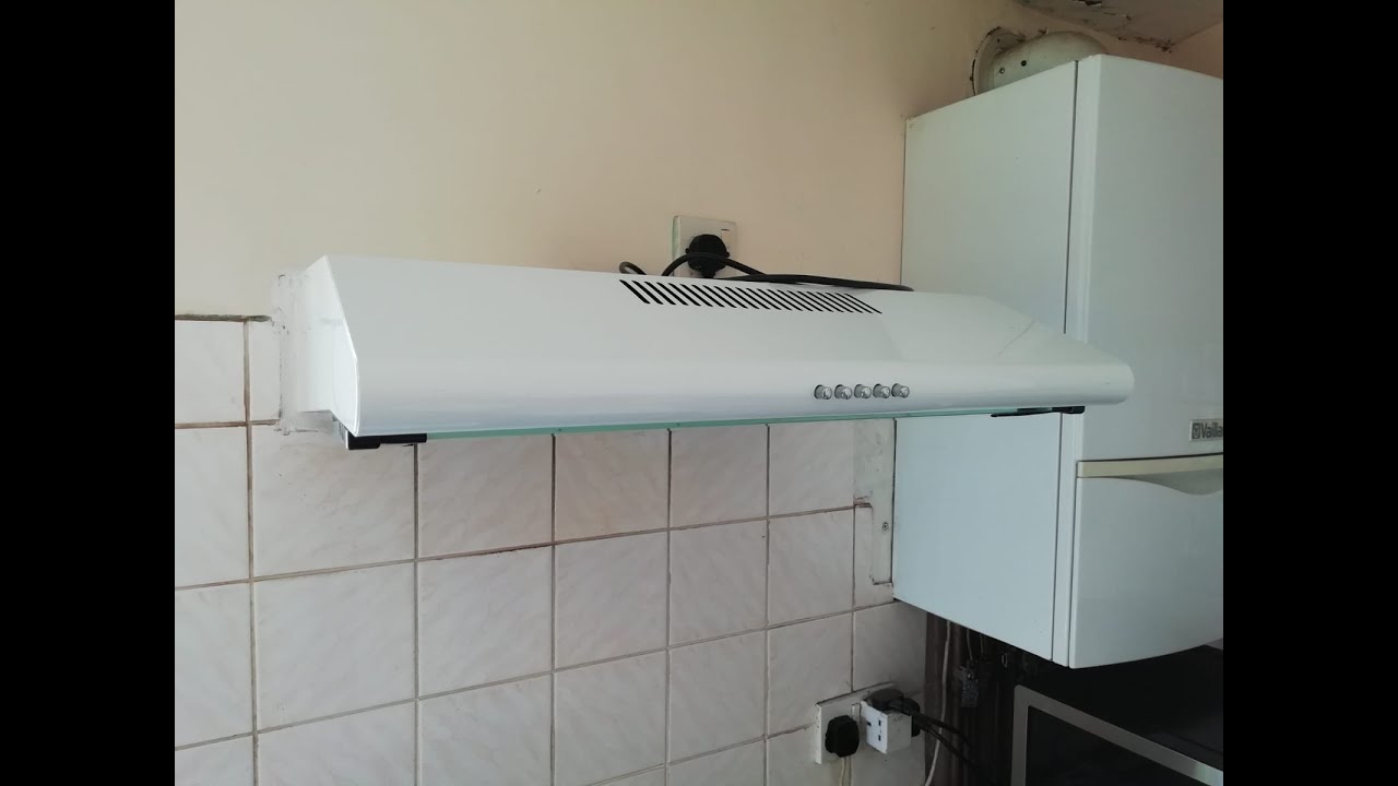ElectriQ 60cm White Visor Cooker Hood-Top and Rear Venting