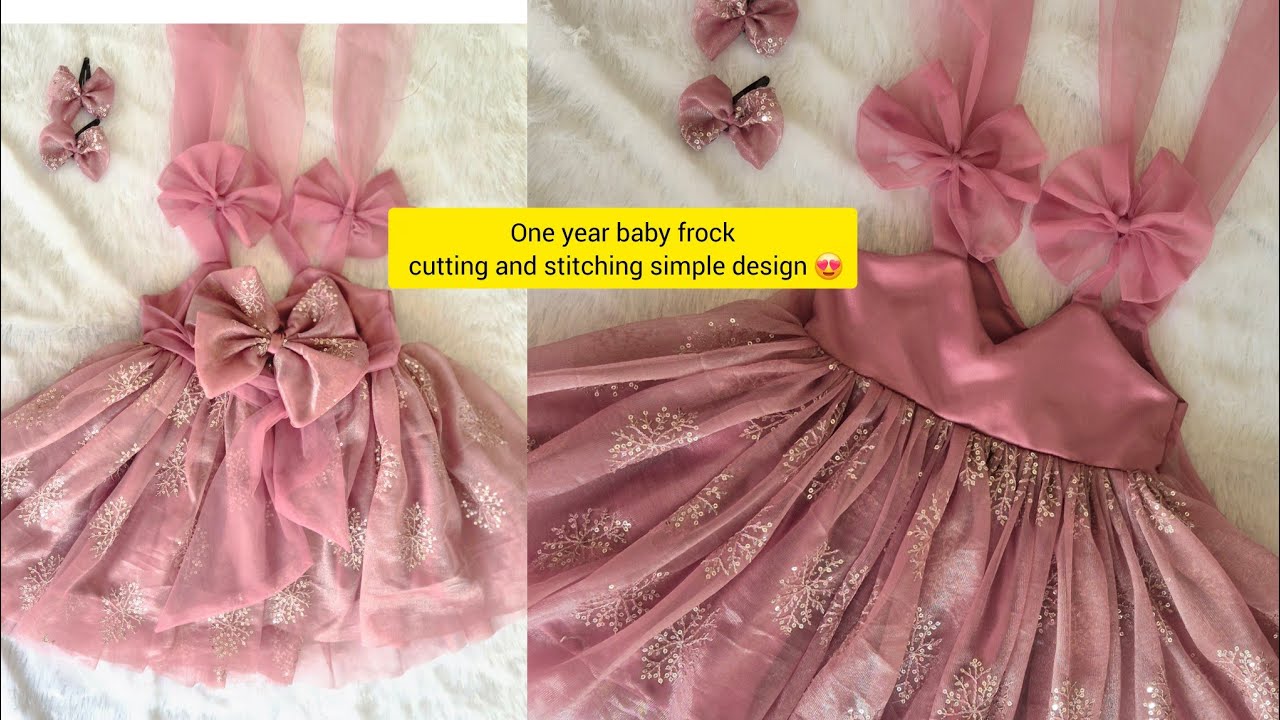 One year baby frock cutting and stitching 👗👗