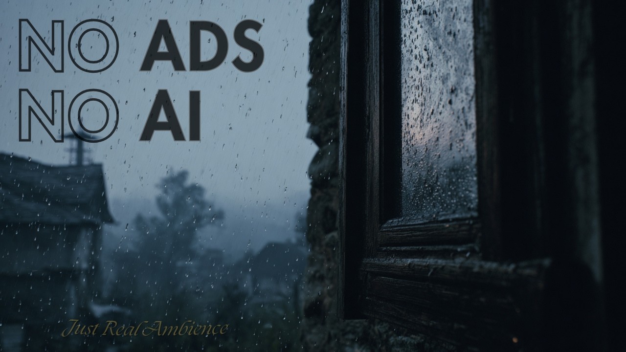 Rainy Night Outside the Bedroom Window | Real Relaxing Sounds for Fast Sleep (5 HOURS)