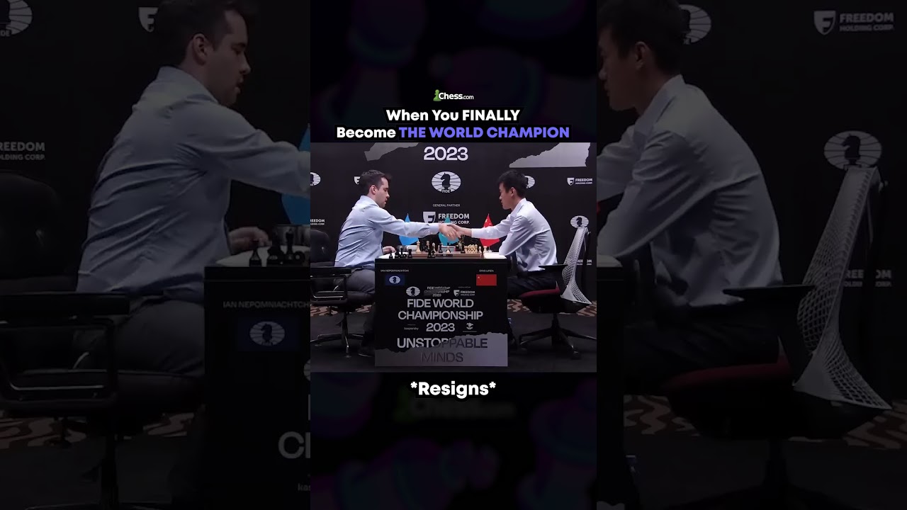 When You Finally Become The WORLD CHAMPION IN CHESS