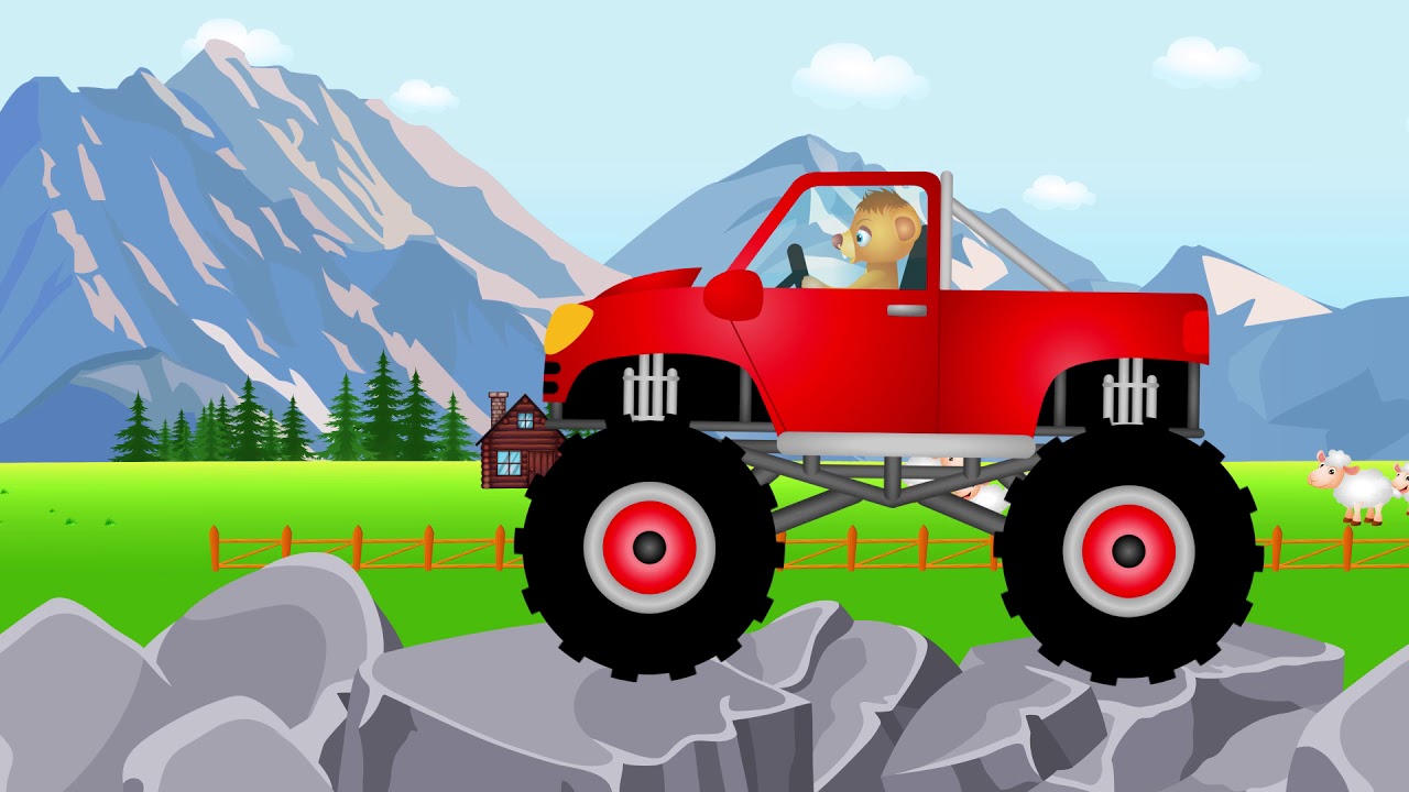 Samochody terenowe dla dzieci - bajki po polsku | Monster Truck