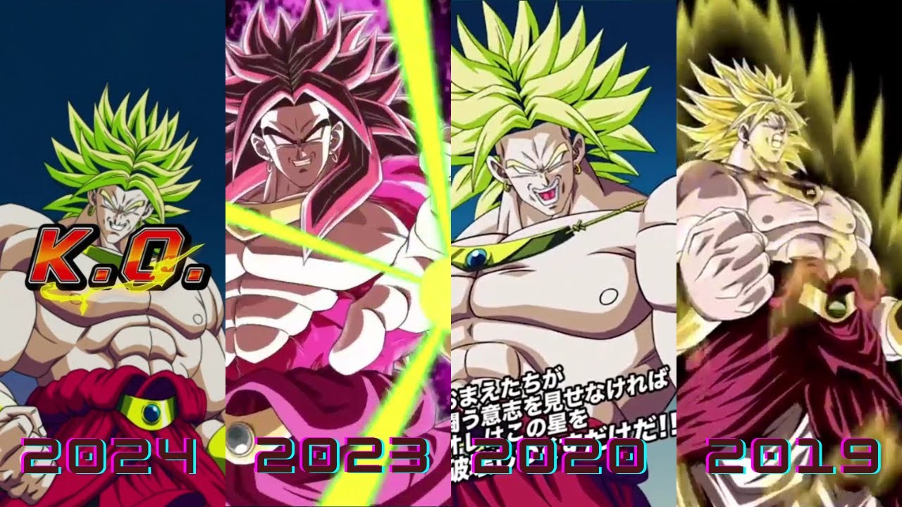Evolution of Broly Animations 2015-2024 DBZ Dokkan Battle
