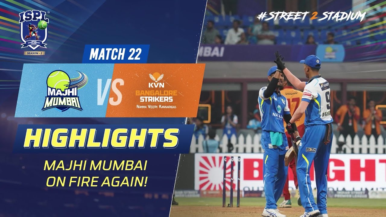 ISPL Season 2: Majhi Mumbai’s unstoppable streak continues! #Street2Stadium