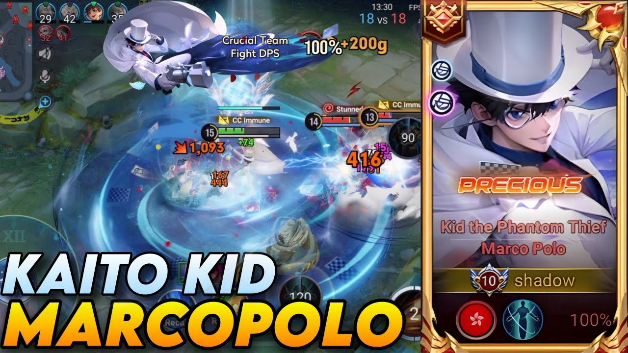 Is This The Best Skin of Marcopolo?! | Legend Rank Gameplay | HoK x Detective Conan