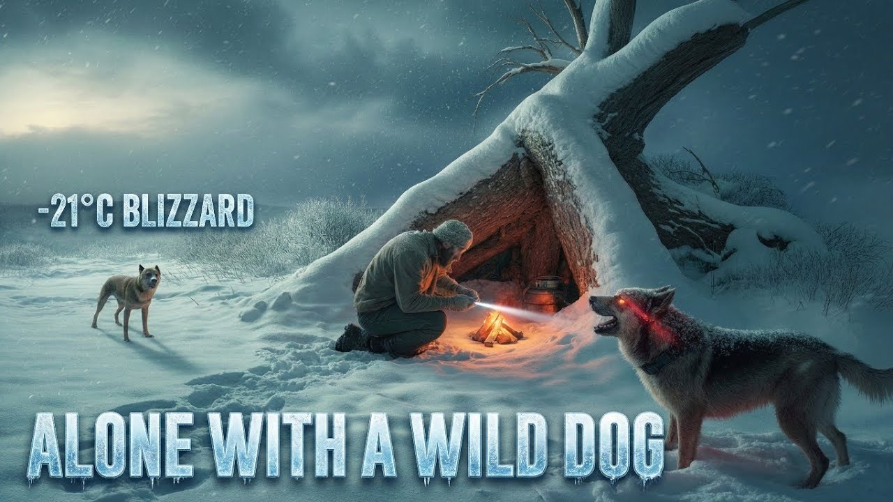Alone at -21&deg;C Under a Fallen Tree&hellip; And a Wild Dog Was Watching