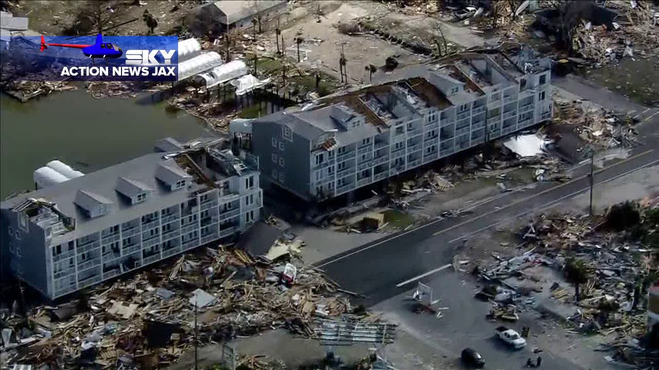 Mexico Beach damage from Hurricane Michael